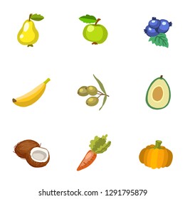 Hand drawn vector set of food - contour, line art style drawing. Could be used as card, print, poster, web, icons.
