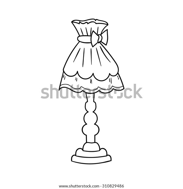 Hand Drawn Vector Sketch Lamp Shade Stock Vector Royalty Free