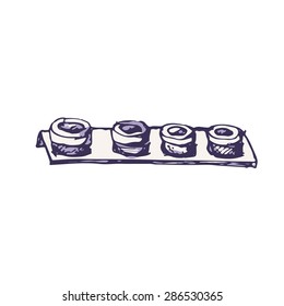 Hand drawn vector spices shakers set