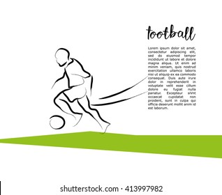 Hand drawn vector sport athlete silhouette isolated. Sportsman figure on white background. Human portrait. Dynamic moving illustration. Sketch. Ink drawing.