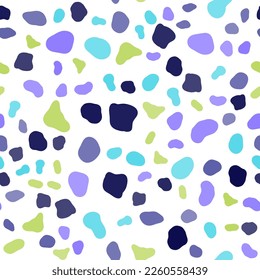 Hand drawn vector spots pattern. Seamless vector colorful pattern. Simple Cute Irregular Geometric Design.
