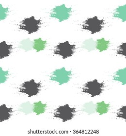 Hand drawn Vector Trendy fantasy freehand art composition . Speed style natural painting .Seamless abstract pattern with chevron brushstrokes .Can be used for fashion , advertising , web design .