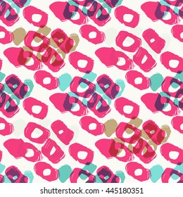 Hand drawn Vector Trendy pastel freehand art composition Seamless abstract pattern with brushstrokes .Can be used for fashion , advertising , web design .

