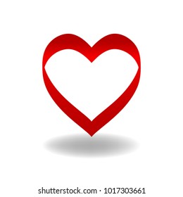 Hand drawn vector valentine heart. Decorative design elements. Doodles isolated on white
