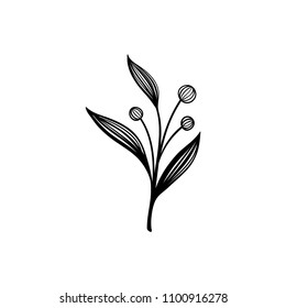 Hand drawn vector vintage element for invitations, greeting cards, quotes, blogs, wedding decor, posters. Isolated on white background