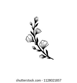 Hand drawn vector vintage element for invitations, greeting cards, quotes, blogs, wedding decor, posters. Isolated on white background