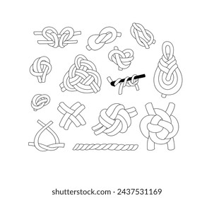 Hand drawn vector vintage illustration. Icon set for knitting, crocheting, handmade. Yarn, threads and other equipment for handicrafts.