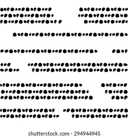 Hand drawn vector vintage texture. Seamless abstract pattern with spots. Ink and feather