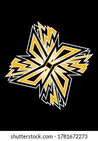A hand drawn and vectorized geometric mandala. 
