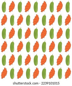 Hand drawn vegetable background. Hand drawn abstract vegetable pattern. Organic doodle pattern background.