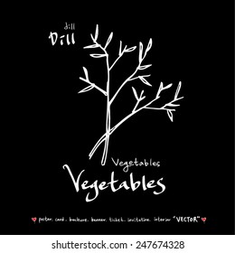 Hand drawn vegetable illustration - vector