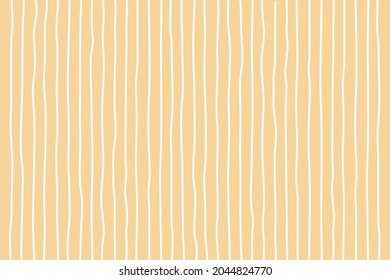 Hand drawn vertical line pattern background on a yellow background with pastel colors. Vector illustration