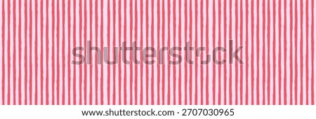 Hand drawn vertical stripe seamless pattern set. Modern pink and red textured linear background for wrapping, decorative paper, and banner design.