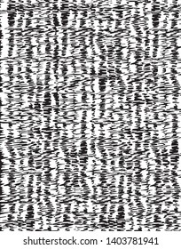 Hand drawn vertical stripes intertwined, creating modern, abstract pattern