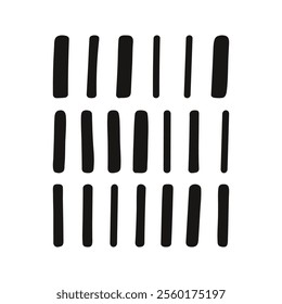 Hand drawn vertical stripes pattern. Minimal geometric repeat lines for wallpaper, textile