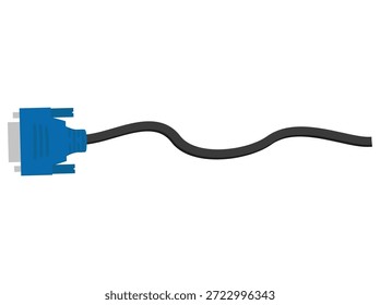 Conector de cabo VGA puxado à mão