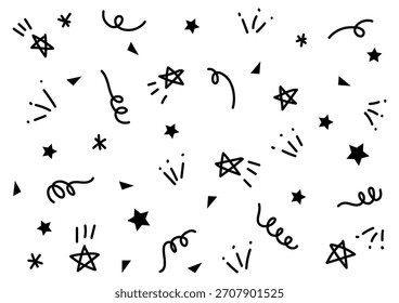 Dibujado a mano vibrante doodle de fondo, Ilustración vectorial
