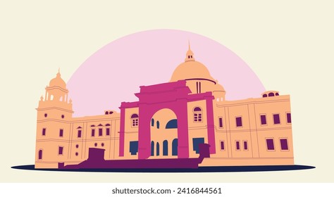 Hand Drawn Victoria Palace Illustration