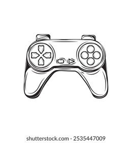 Video Dibujado a mano Juego Hardware Ilustración - Joystick 01