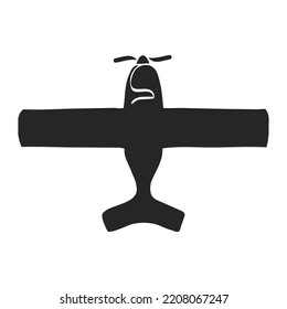 Hand drawn Vintage Airplane vector illustration