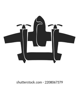 Hand drawn Vintage airplane vector illustration