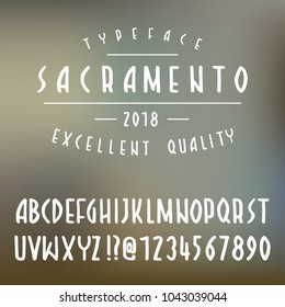 Hand drawn  Vintage alphabet. Custom handwritten typeface. Hand drawn Letters and Numbers. Hand lettering and custom typography for your designs logo and posters. Vector illustration. Background.