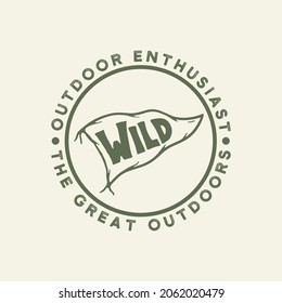 hand drawn vintage badge illustration vector
