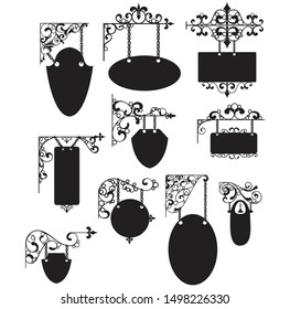 Hand Drawn vintage floral elements. Set of flowers, icons and decorative elements.