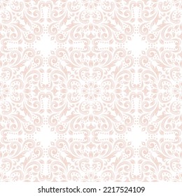 Hand drawn vintage floral pattern background