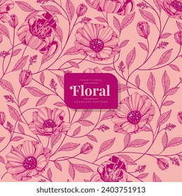 hand drawn vintage floral pattern 10