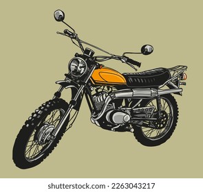 colección de imágenes de clip de ilustraciones vectoriales clásicas de motocicleta vintage dibujada a mano