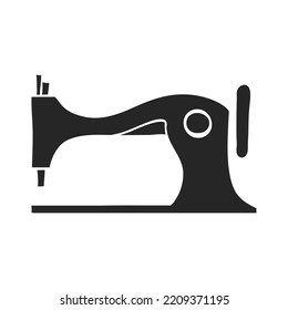Ilustración vectorial de la máquina de coser ventilado dibujada a mano