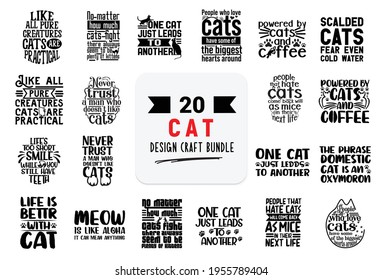 Hand drawn vintage typography collection isolated on white background.