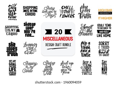 Hand drawn vintage typography collection isolated on white background.