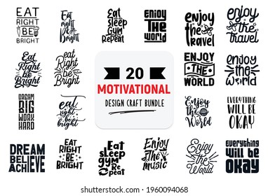 Hand drawn vintage typography collection isolated on white background.