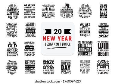 Hand drawn vintage typography collection isolated on white background.