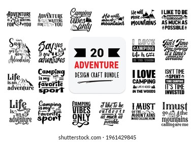 Hand drawn vintage typography collection isolated on white background.