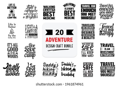 Hand drawn vintage typography collection isolated on white background.