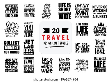 Hand drawn vintage typography collection isolated on white background.