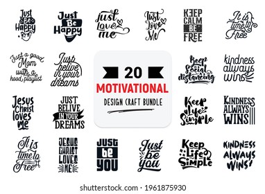 Hand drawn vintage typography collection isolated on white background.