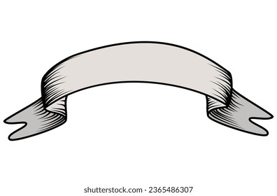 Hand drawn vintage vector banner.