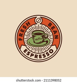 handgezeichnete Vintage-Vektorgrafik-Logo-Logokombination