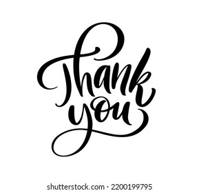 Texto vectorial pintado a mano Gracias y corazón. Ilustración de caligrafía para boda, Día de Acción de Gracias, tarjeta de saludo, etiqueta. Aislado sobre fondo blanco.