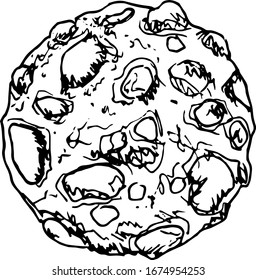 Hand Drawn virus doodle. Sketch style icon. Decoration element. Isolated on white background. Flat design. Vector illustration.