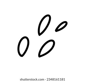 hand drawn water drops vector illustration in doodle style. pattern element for web design, greeting card