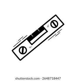 Hand Drawn Water Level Meter Illustration. Doodle Vector. Isolated on White Background - EPS 10 Vector