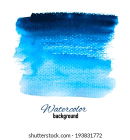 Hand drawn watercolor background for business presentation. Vector illustration.  