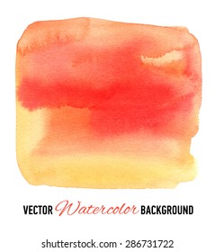 Hand drawn watercolor background for business presentation. Vector illustration.  