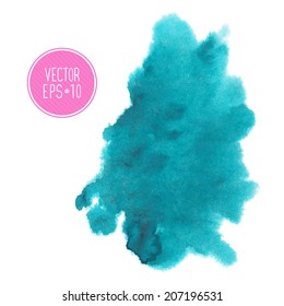 Hand drawn watercolor background. Vector illustration.