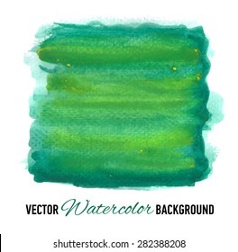 Hand drawn watercolor background. Vector illustration.